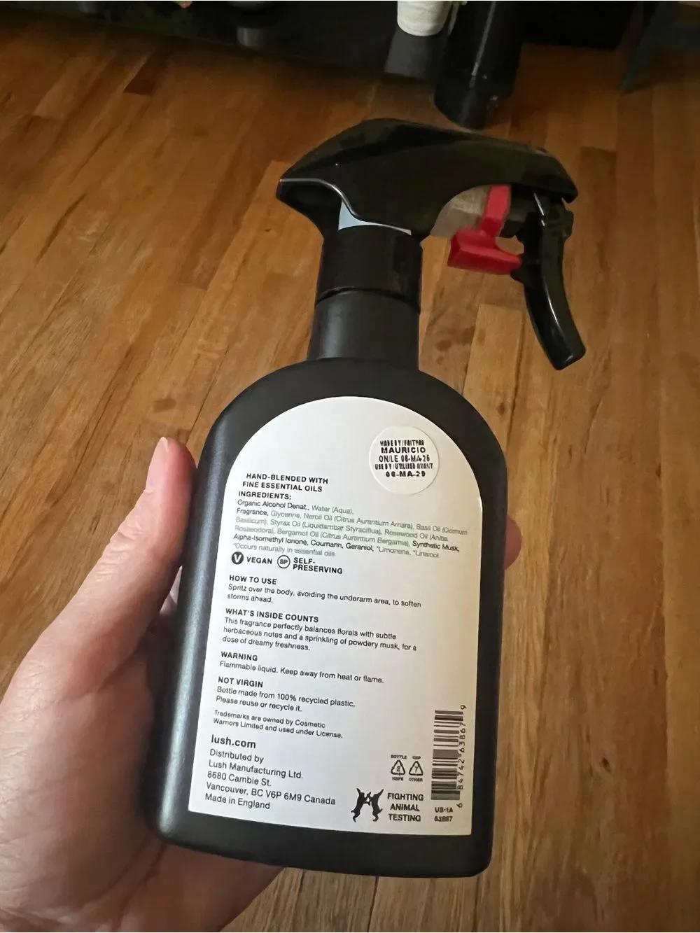 Lush Stormy Weather Body Spray - BRAND NEW 6.7 oz